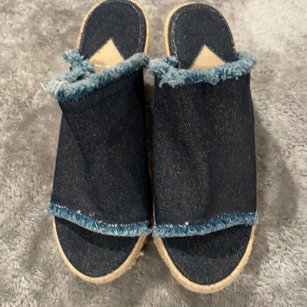 KLIK Denim blue platform Clog